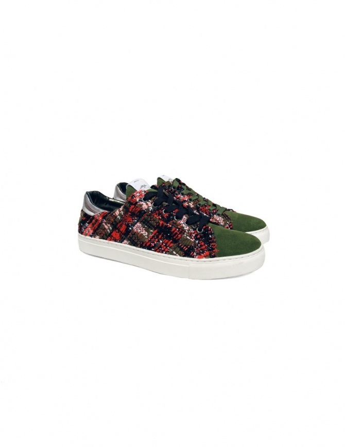 Yoshio Kubo green sneakers YKF15916 KHAKI mens shoes online shopping