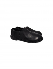 Black leather Guidi 109 shoes (female style) 109 BLKT DONKEY FG CV