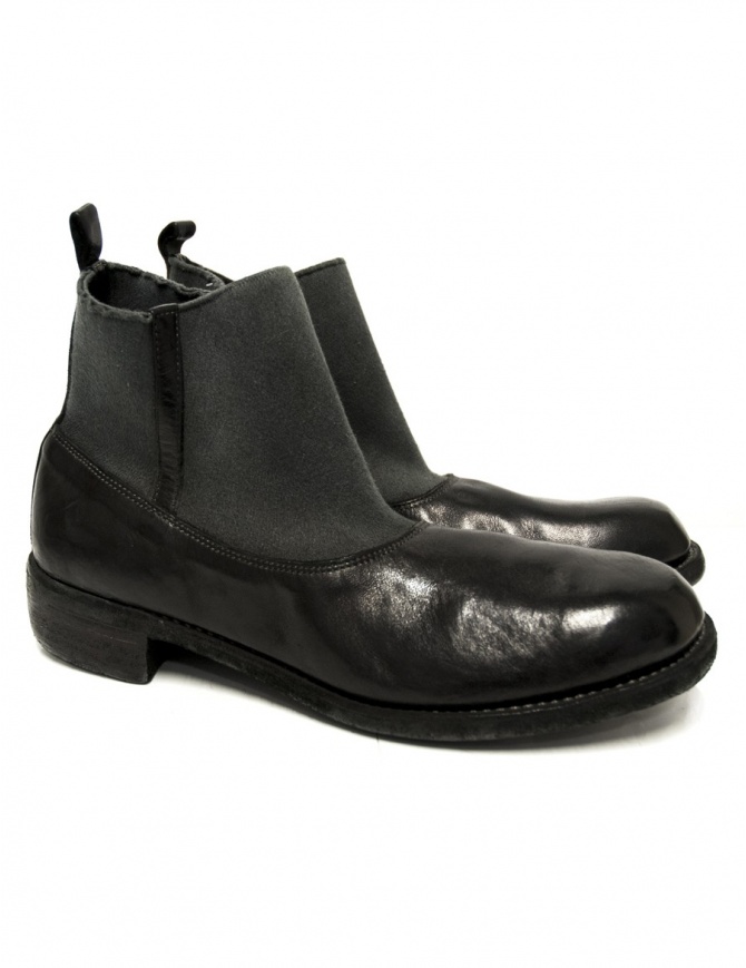 Black leather ankle boots Guidi E98 E98 BLKT HORSE FG CV mens shoes online shopping