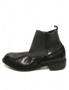 Black leather ankle boots Guidi E98 shop online mens shoes