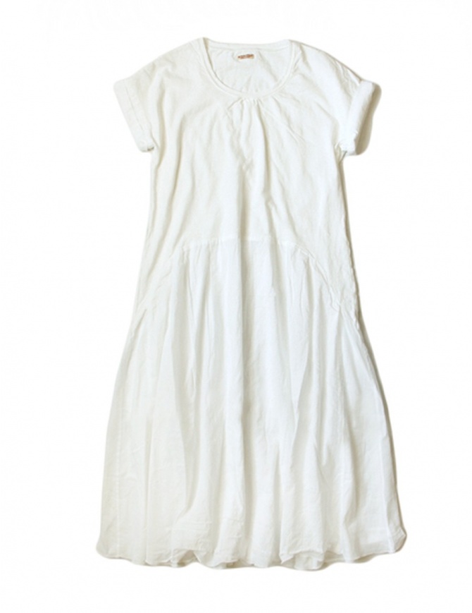 Abito al ginocchio Kapital cotone bianco EK-424 WHITE abiti donna online shopping