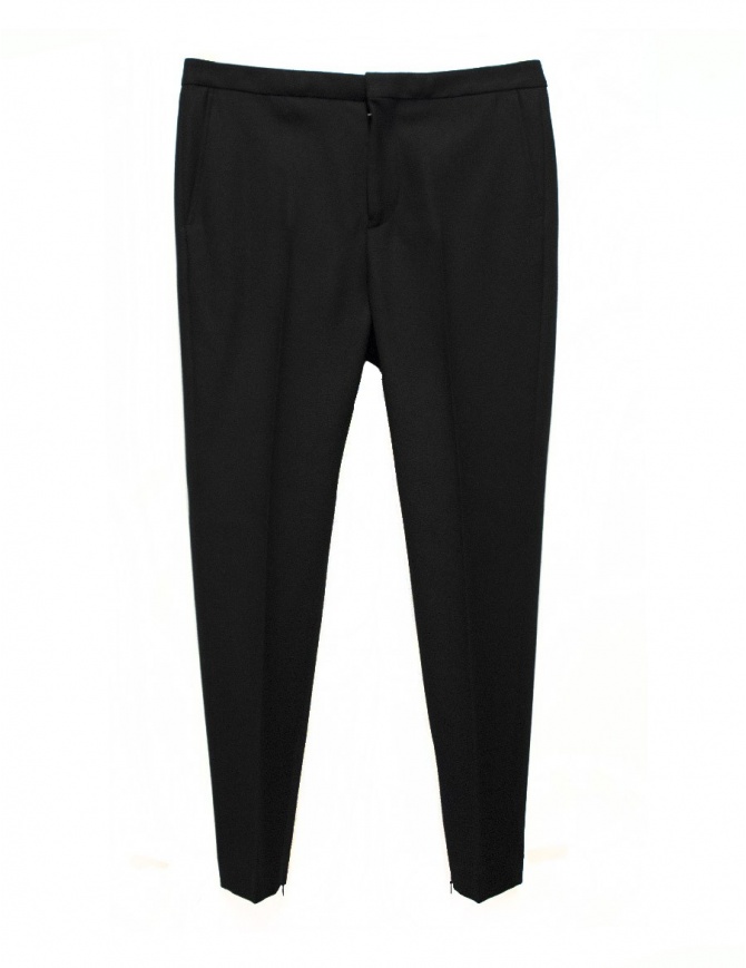 Golden Goose Kester black wool pants G29MP508.A1 mens trousers online shopping