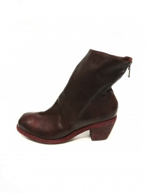 Red leather Guidi 4006 ankle boots buy online