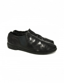 Black leather Guidi 109 shoes online