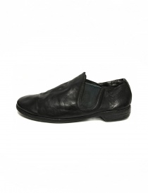 Black leather Guidi 109 shoes buy online