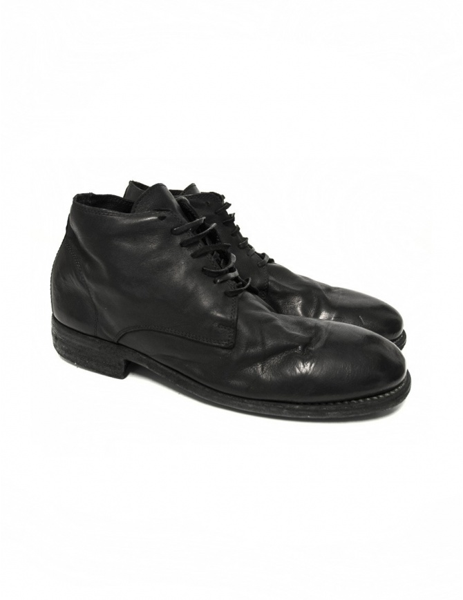 Black leather Guidi 994 shoes 994 KANGAROO FG BLKT mens shoes online shopping