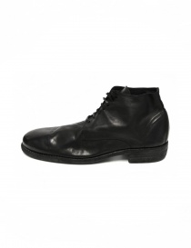 Black leather Guidi 994 shoes buy online