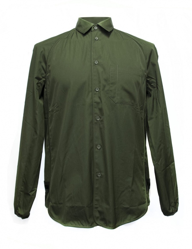 OAMC army green shirt with elastic bottom I022288 GREEN mens shirts online shopping