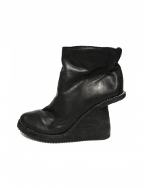 Black leather ankle boots 6006V Guidi womens shoes buy online