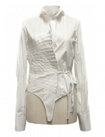 Marc Le Bihan white asymmetrical shirt 26602 order online