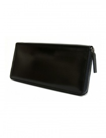 Wallets online: Ptah black navy leather wallet