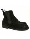 Black suede leather ankle boots 96 Guidi buy online 96-CALF-REVE