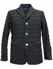 Mens suit jackets online: Sage de Cret grey prominent check texture jacket