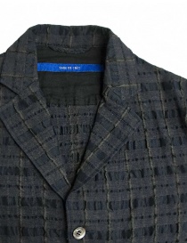Sage de Cret grey prominent check texture jacket price