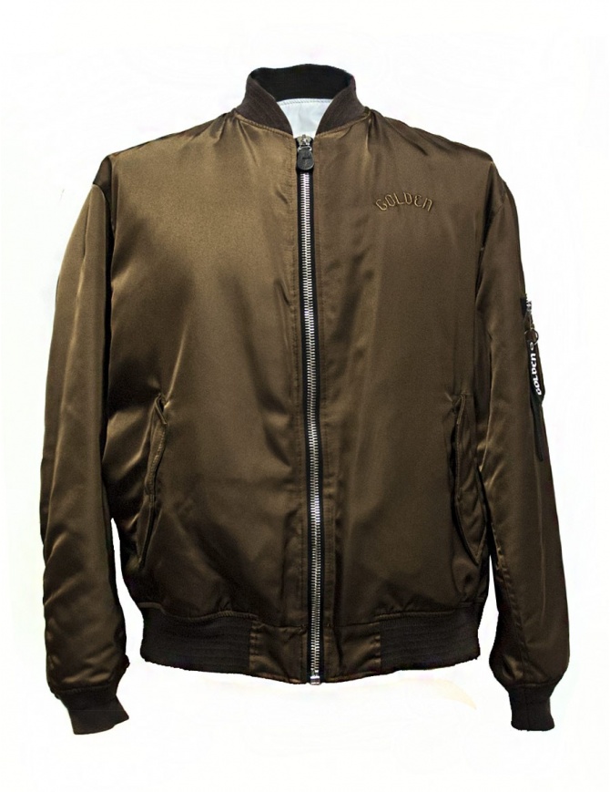 Golden Goose Oversized Bomber brown jacket G30MP561.A1 mens jackets online shopping