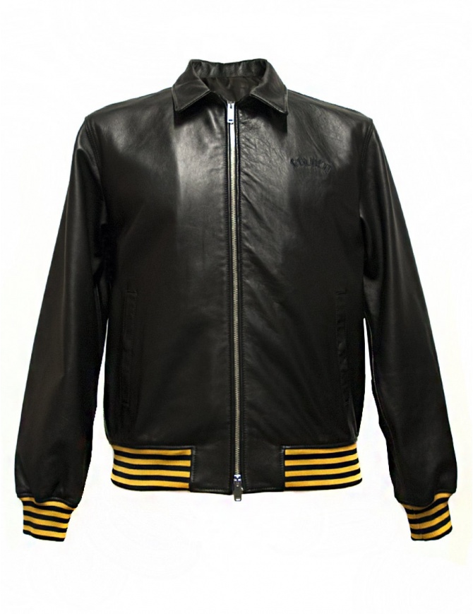 Golden Goose Coach black leather jacket G30MP539.A1 mens jackets online shopping