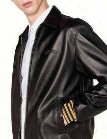Golden Goose Coach black leather jacket price