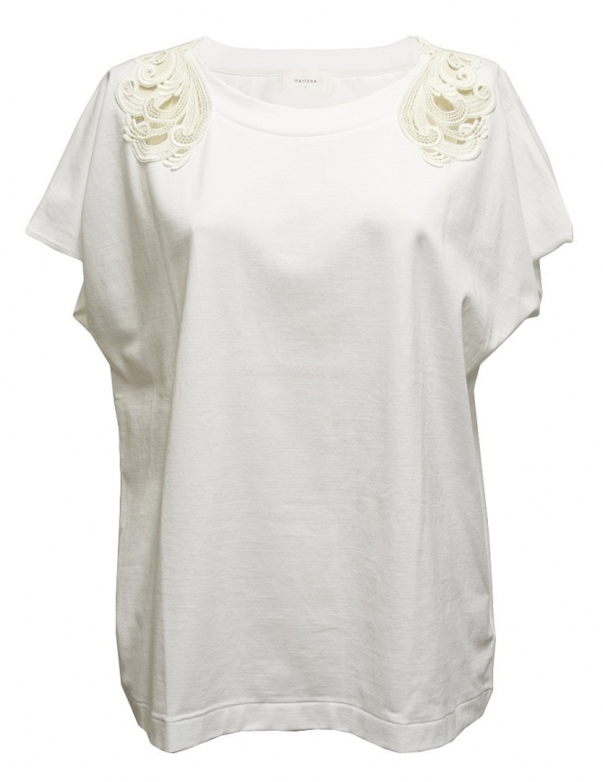 Maglia a manica corta Harikae colore bianco SS7H0033-T_SHIRTWH maglieria donna online shopping