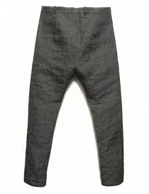 Pantalone Label Under Construction Front Cut colore grigio acquista online